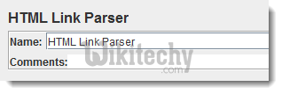  process of html link parser